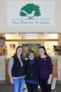 Nancy Kaufman visits The Parish School in Houston. She has been consulting with the school since 2009 to support their expertise in speech language therapy.